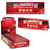 RAW Elements Cigarette Rolling Papers RED 1.25 25Ct, pack of slow burn hemp cigarette rolling papers with magnetic closure and individual packs displayed.