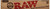RAW Classic SuperNatural Rolling Paper 12 Inch 1Ct, image of a box of natural unrefined rolling papers with RAW branding in red and black on a cardboard packaging.