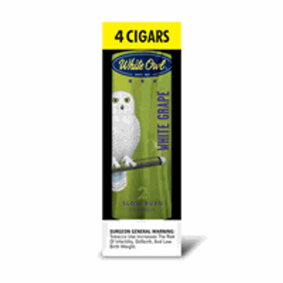 White Owl Cigarillos Foil Fresh White Grape 4/7