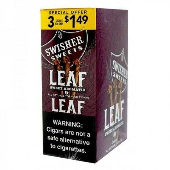 Swisher Sweets Leaf Cigar Cognac 10 Packs of 3
