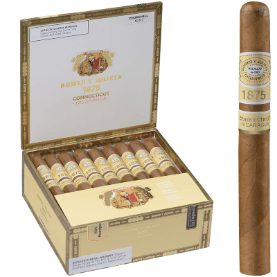 Romeo Y Julieta 1875 Connecticut Nicaragua Churchill 25 Ct. Box 7.00x50