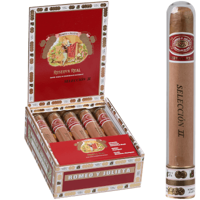 Romeo Y Julieta Reserva Real Seleccion Crystal II 10 Ct. Glass Tubes Box