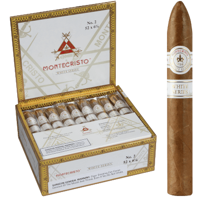 Montecristo White No. 2 Belicoso 27 Ct. Box 6.12X52