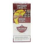 Swisher International Swisher Sweets Wood Tip Cigarillos Pack, image showing the packaging of cigarillos with the label highlighting wood tips.
