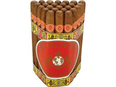 El Rey Del Mundo Cigars EMS Corona Inmensa Churchill 25 Ct. Bundle, pack of 25 large Churchill cigars with a brown wrapper, wrapped in decorative bands featuring the brand's logo and colors.