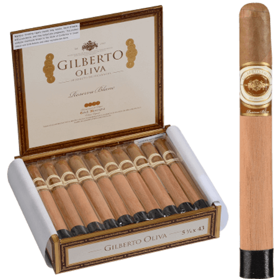 Gilberto Oliva Reserva Blanc Cigars Corona 20 Ct. Box 5.75X43