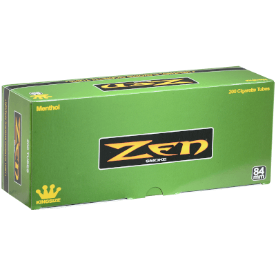 Zen Cigarette Filter Tubes King Size Menthol 200 Ct. Box