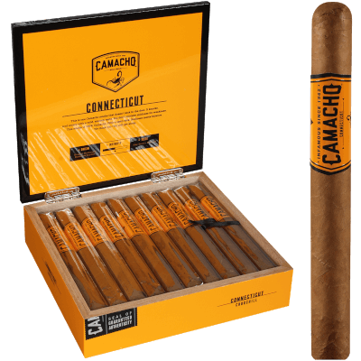 Camacho Connecticut Churchill 20 Ct. Box 7"X48