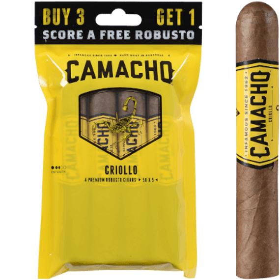 Camacho Criollo Cigar Robusto 5/4 Ct. Fresh Pack