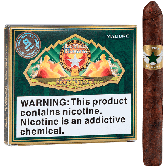 La Vieja Habana Cigars Bomberito Maduro 5/10 Tins 4.00x32