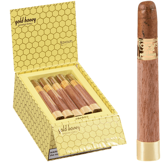 CAO Cigars Flavours Gold Honey Corona 20 Ct. Box 5.25X42