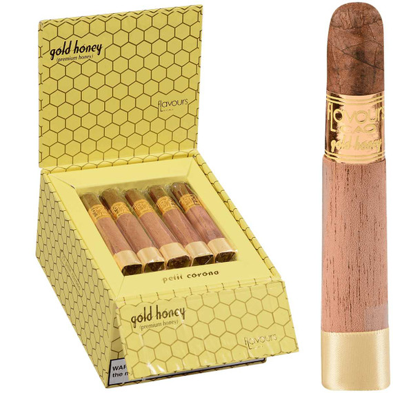 CAO Cigars Flavours Gold Honey Petite Corona 25 Ct. Box 4.00X38