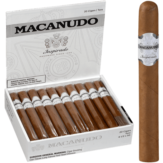 Macanudo Cigars Inspirado White Toro 20 Ct. Box 6.50X50