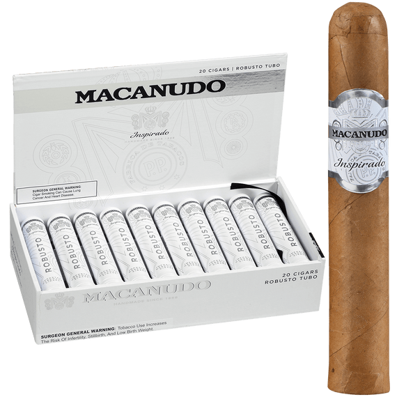 Macanudo Cigars Inspirado White Tubo 20 Ct. Box 5.00X50