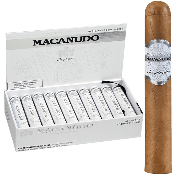Macanudo Cigars Inspirado White Tubo 20 Ct. Box 5.00X50