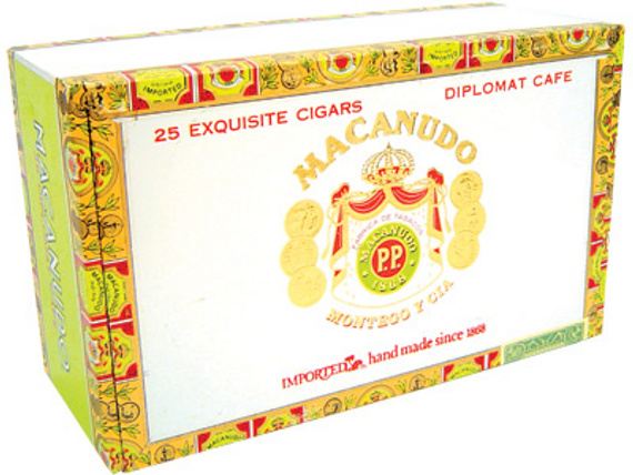Macanudo Cigars Cafe Diplomat 25 Ct. Box 4.50X38/60/44