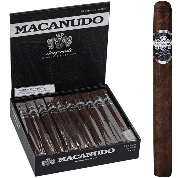 Macanudo Cigars Inspirado Black Churchill 20 Ct. Box 7.00X48