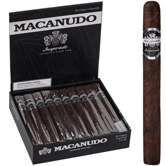 Macanudo Cigars Inspirado Black Churchill 20 Ct. Box 7.00X48