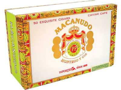 Macanudo Cigars Cafe Caviar 50 Ct. Box 4.00X36