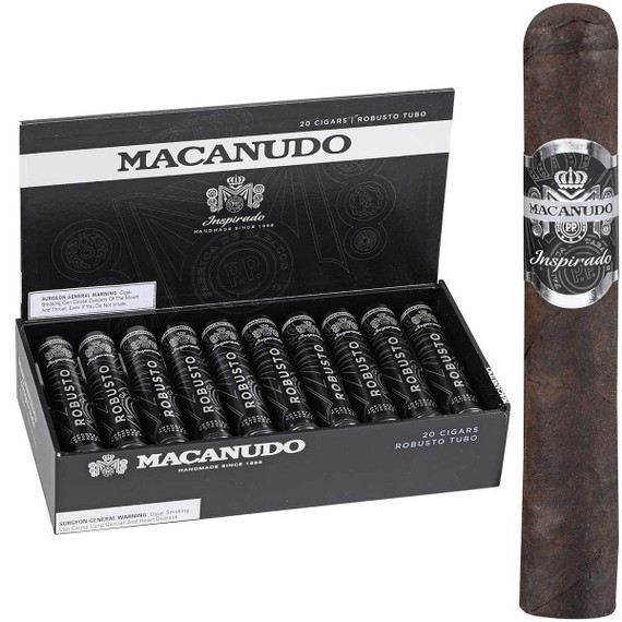 Macanudo Cigars Inspirado Black Tubo 20 Ct. Box 4.87x48