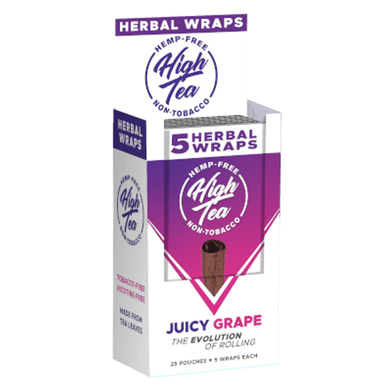 High Tea Wraps Juicy Grape 25/5 Ct