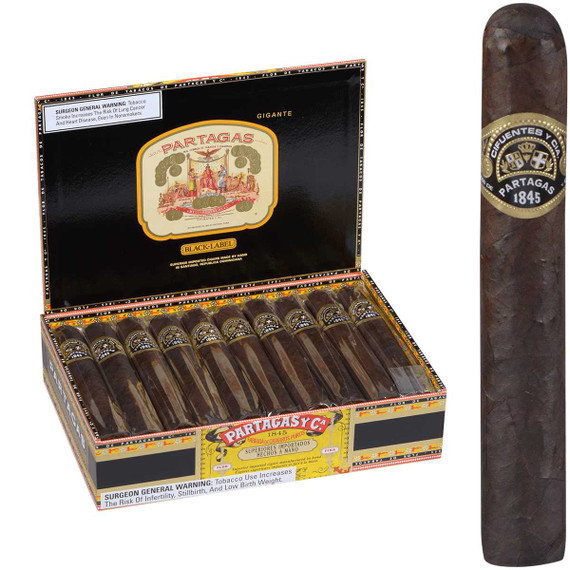 Partagas Cigars Black Label Gigante 20 Ct. Box 6.00X60