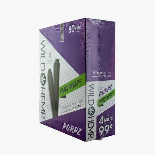 Wild Hemp Wraps Purpz 20/4 Ct