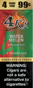 4 Kings Cigars Watermelon 15 Pouches of 4