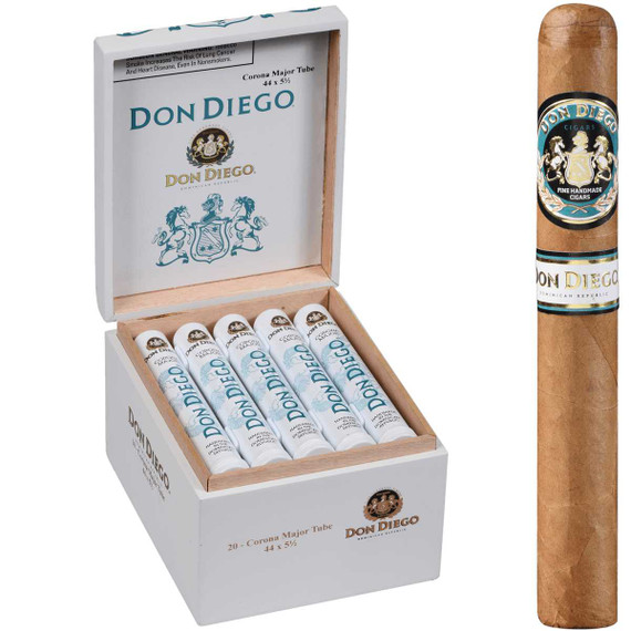 Don Diego Cigars Major Tubes 20 Ct. Box 5.63x44
