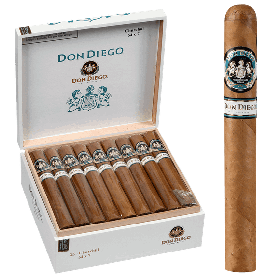 Don Diego Cigars Churchill 25 Ct. Box 7.00x54