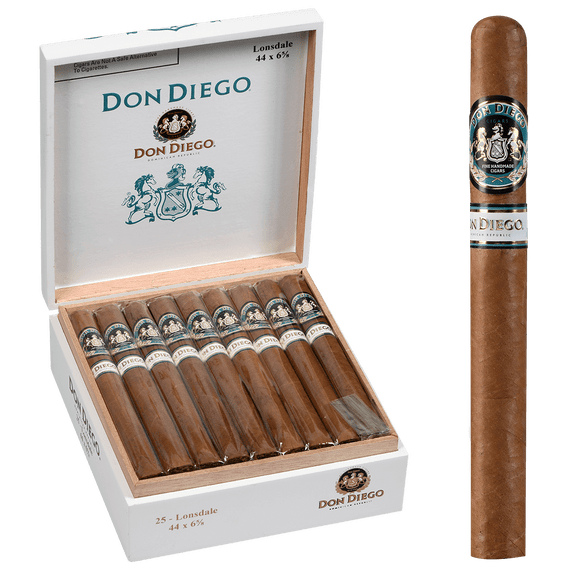 Don Diego Cigars Lonsdale EMS 25 Ct. Box 6.63X44