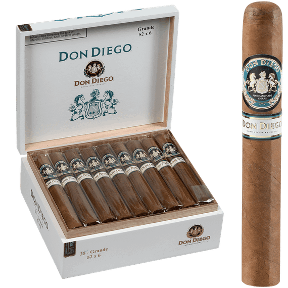 Don Diego Cigars Grande 25 Ct. Box 6.00x52