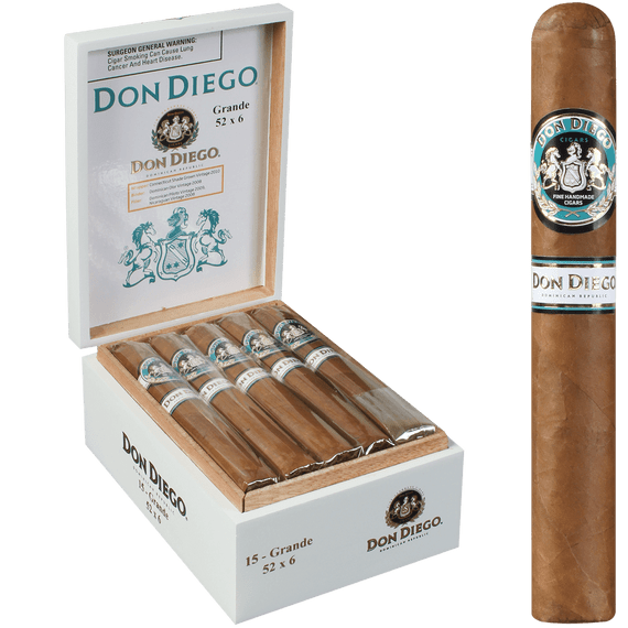 Don Diego Cigars Grande 15 Ct. Box 6.00X52