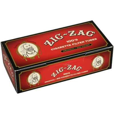 Zig Zag Cigarette Filter Tubes 100mm Full Flavor 200 Ct. Box