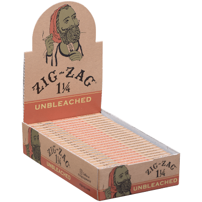 Zig Zag Unbleached 1 1/4 Papers 25 Ct. Box