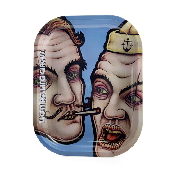 Lion Rolling Circus Mini Rolling Tray- Blue