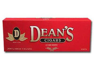 Deans Large Filtered Cigars Cherry 100's 10/20 Packs