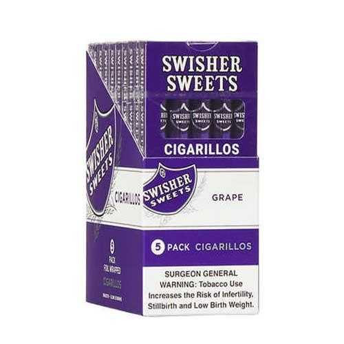 Swisher Sweets Cigarillo Grape 10 Packs of 5