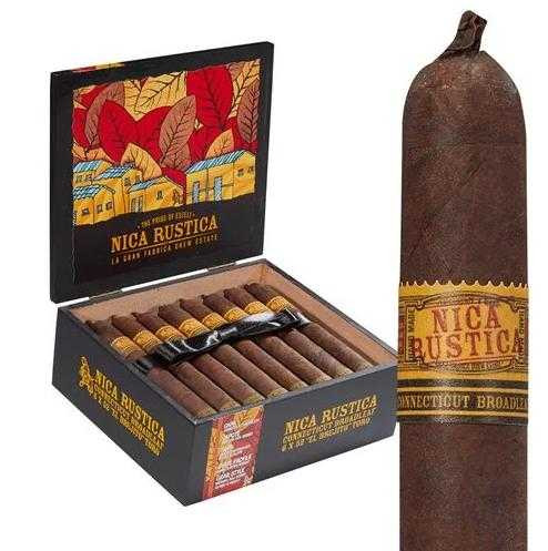 Nica Rustica Broadleaf El Brujito Cigars 25 Ct Box