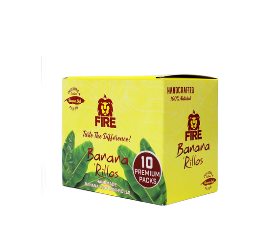 Fire Banana Rillos Rolling Papers 10Pk Box Fire Banana Rillos Rolling Papers 10Pk Box