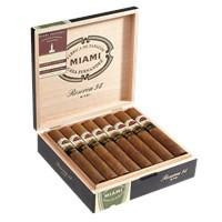 Casa Fernandez Miami Reserva Toro Cigars 15Ct. Box, open box displaying neatly arranged cigars inside.