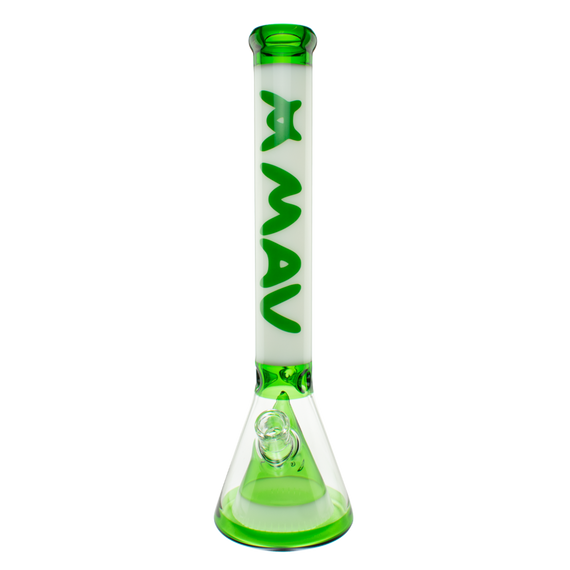MAV Glass TX627 Pyramid Beaker White Green