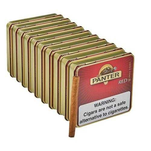 Panter Red Cigarillos 10 Tins of 20