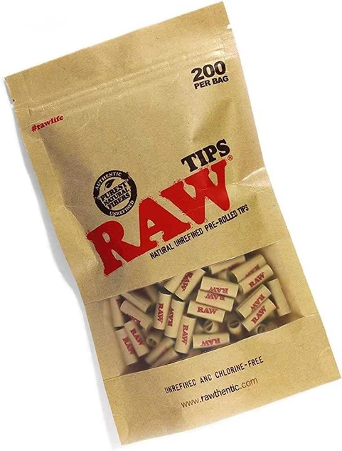RAW Classic Pre-Roll Tips 200ct