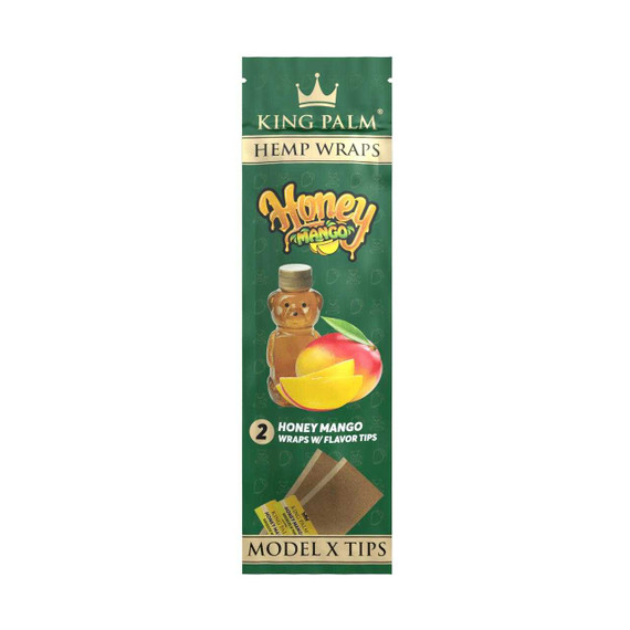 King Palm Hemp Wraps w/ Paper Tips 15/2PK