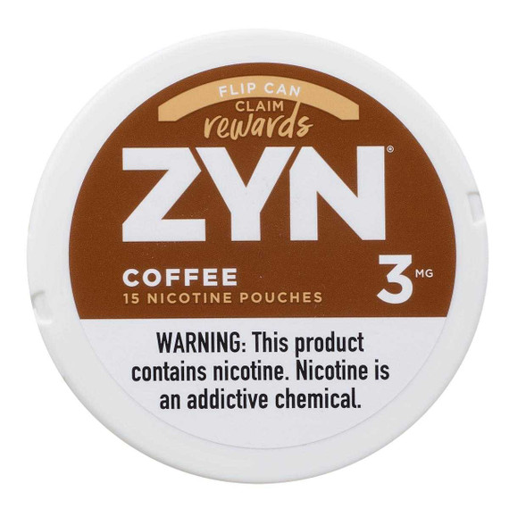 Zyn Nicotine Pouches Coffee 3 Mg 15/5 Tins