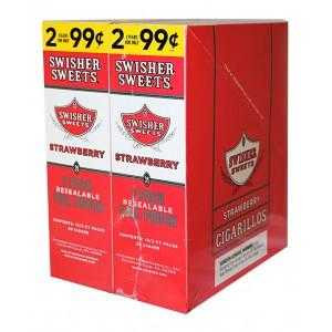 Swisher Sweets Cigarillos Foil Pouch Strawberry 30 Pouches of 2