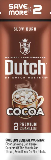 Dutch Masters Foil Cigarillos Cocoa 30 Pouches of 2