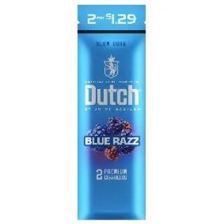 Dutch Masters Foil Cigarillos Blue Razz Fusion 30 Pouches of 2