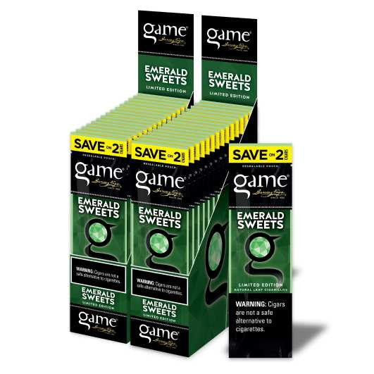 Game Cigarillos Foil Emerald Sweets 30/2 Ct
